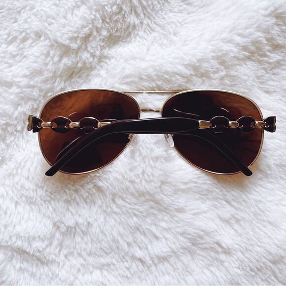 Brock Brown Sleek Aviator Sunglasses - Picture 10 of 10